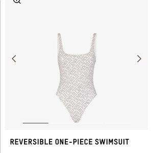 Fendi Skims Reversible One Piece Swimsuit